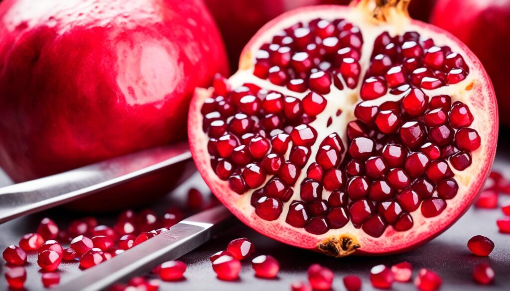 pomegranate calories and sugar content