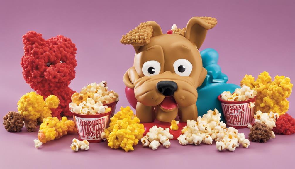popcorn themed treats and toys