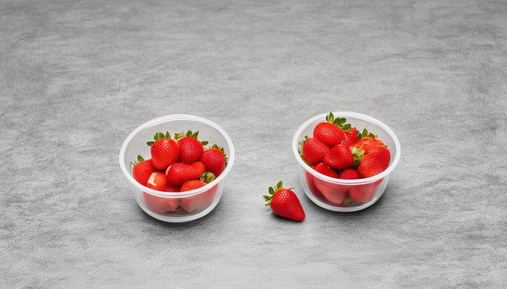 portion size of strawberries for gerbils