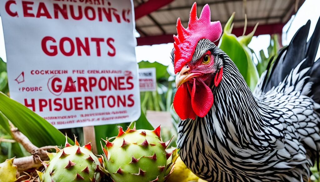 precautions to take when feeding dragon fruit to chickens