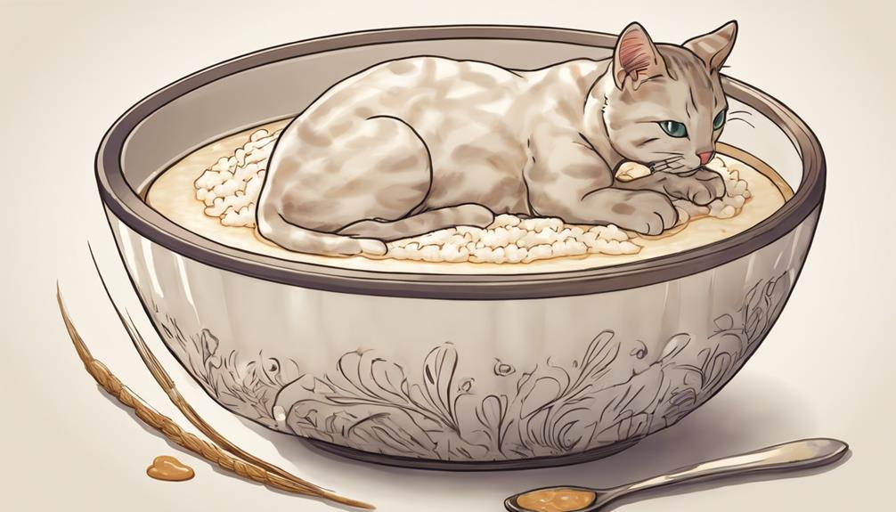 rice pudding and cat