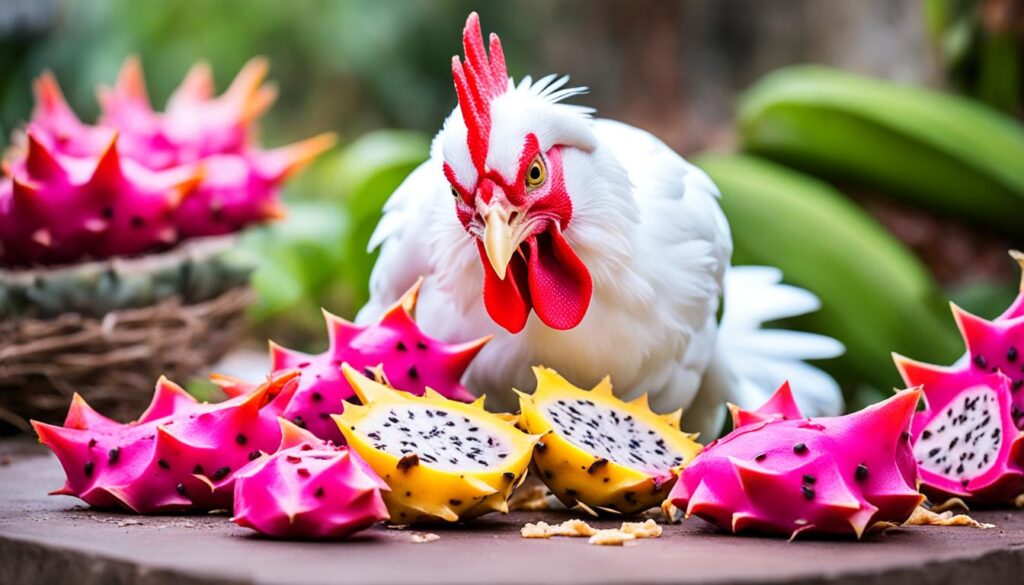 risks of feeding dragon fruit to chickens