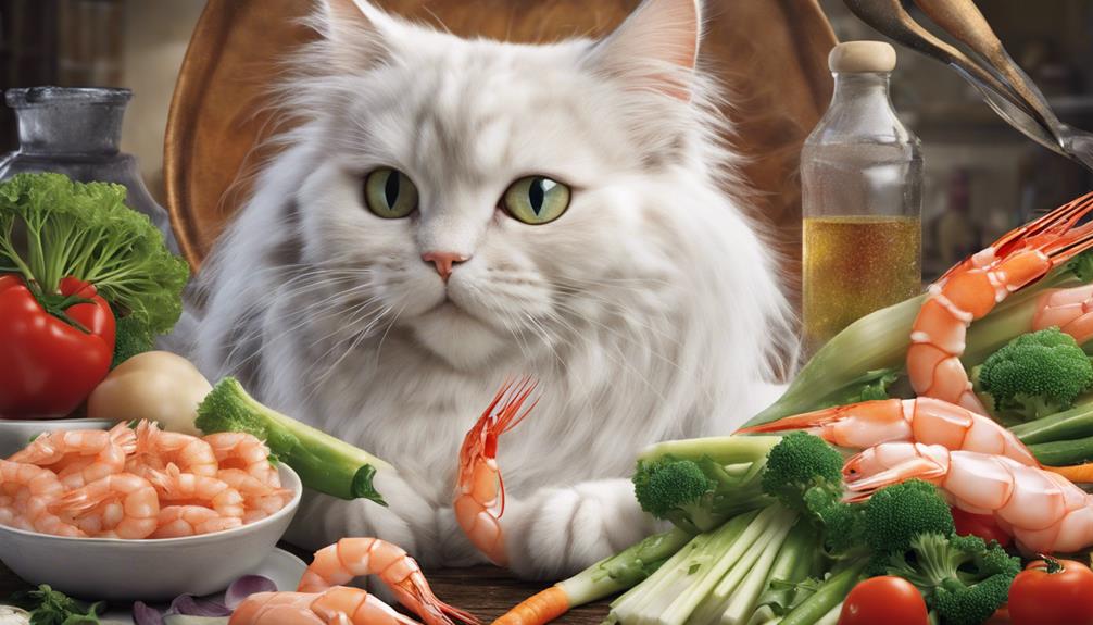shrimp for feline nutrition