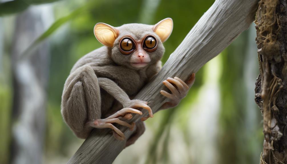 small nocturnal bug eyed primates