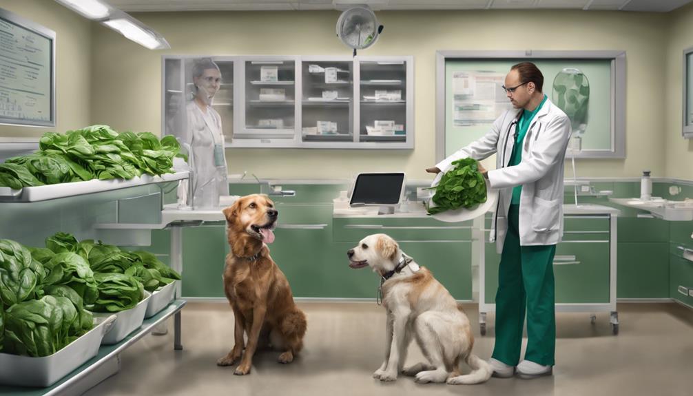 spinach may harm pets