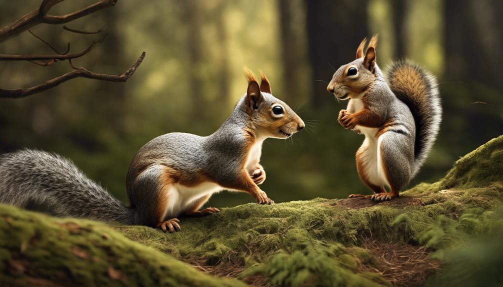 squirrel like animals mating habits