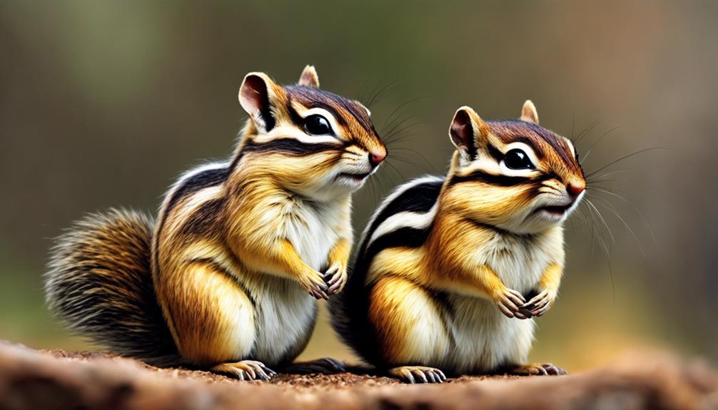 striped chipmunks resemble hamsters