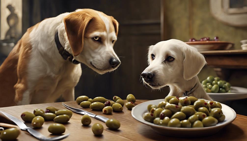 stuffed olives harmful dogs