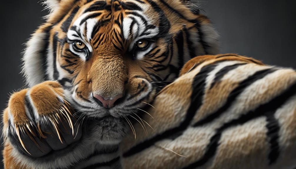 tiger paw strength displayed