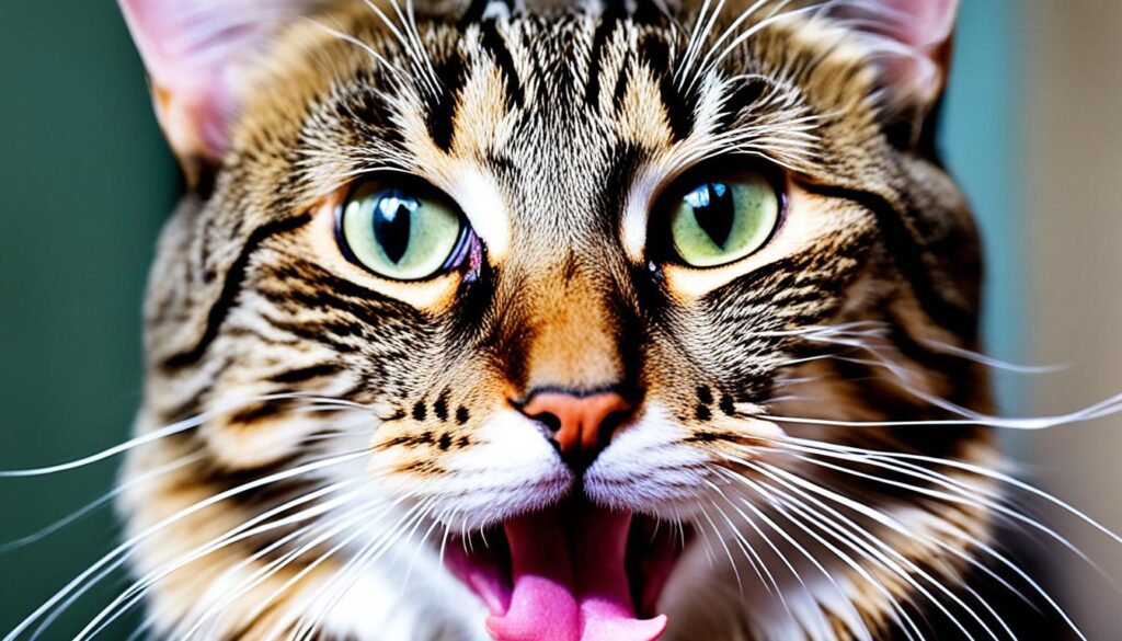 tongue protrusion in cats