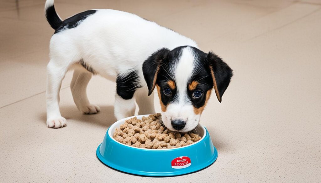 transitioning from puppy food to adult food