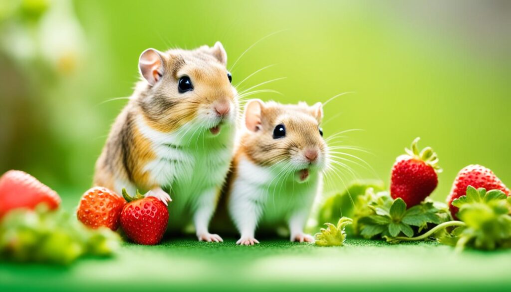 treating gerbils with strawberries treating gerbils with strawberries