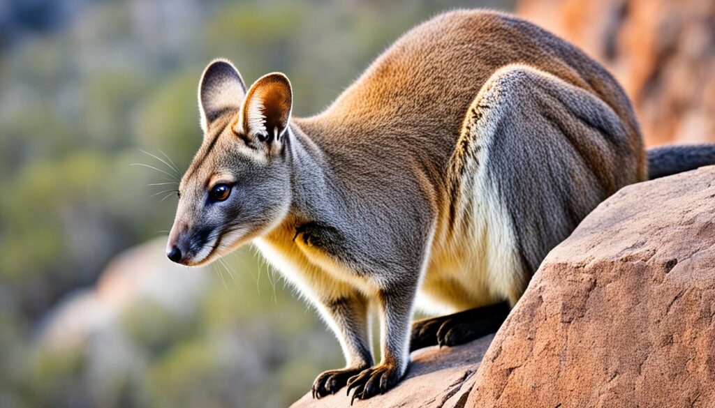 unadorned rock wallaby