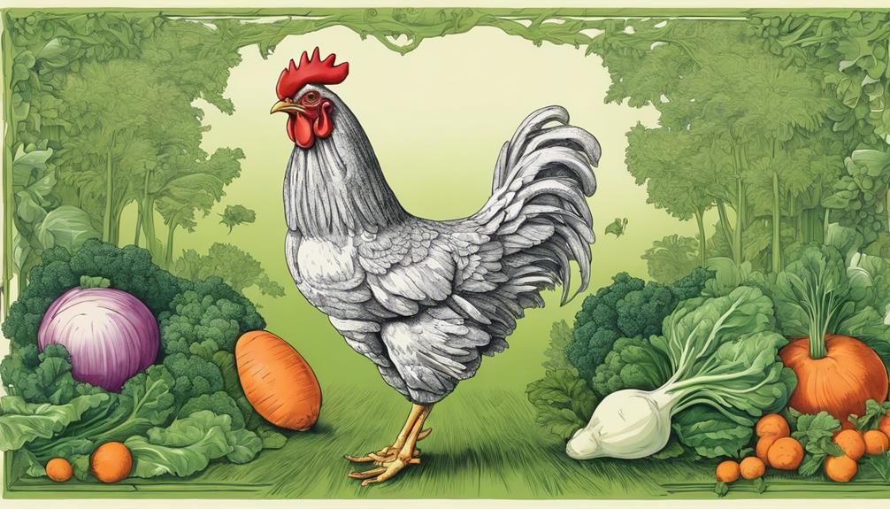 vegetable scraps for chickens
