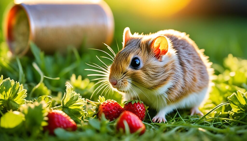 wild strawberries for gerbils