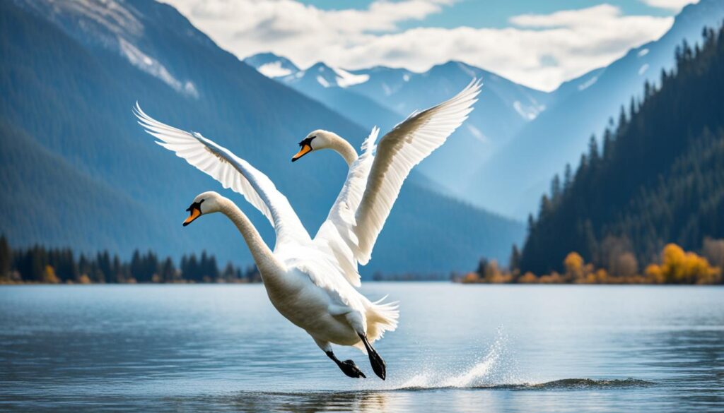 windsurfing swans