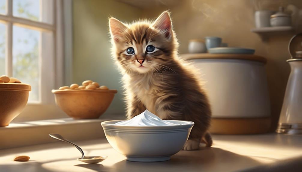 yogurt as kitten food