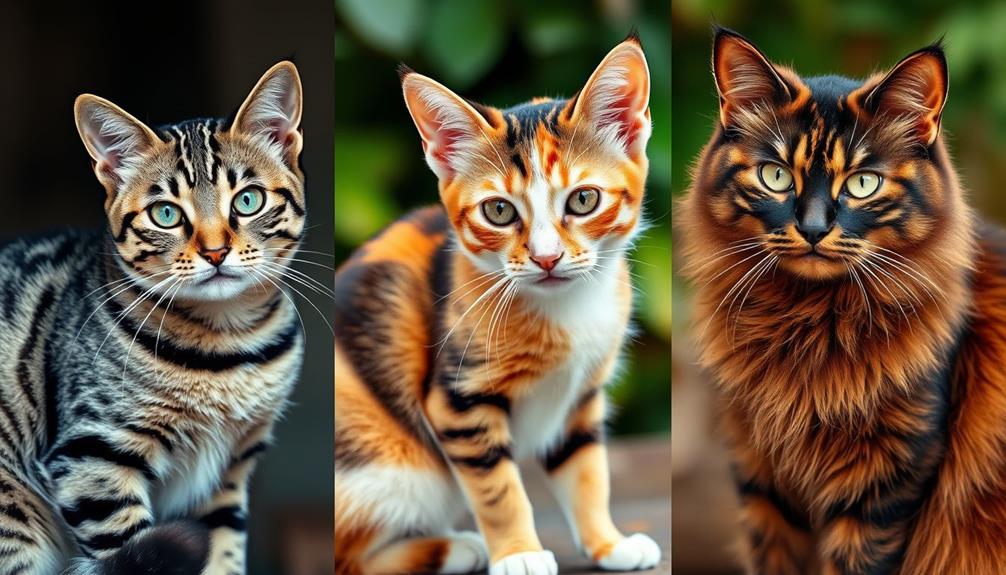 diverse feline coat patterns