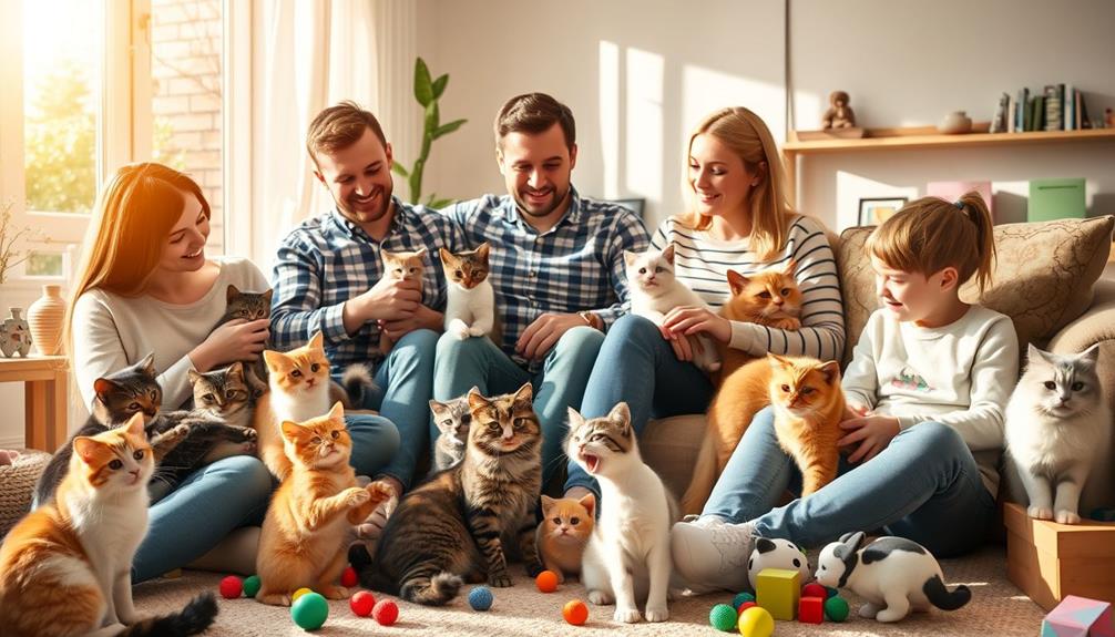 family interactions with cats