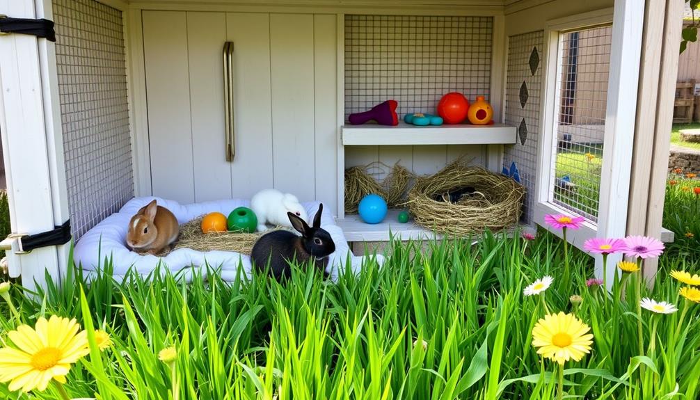 ideal rabbit living space