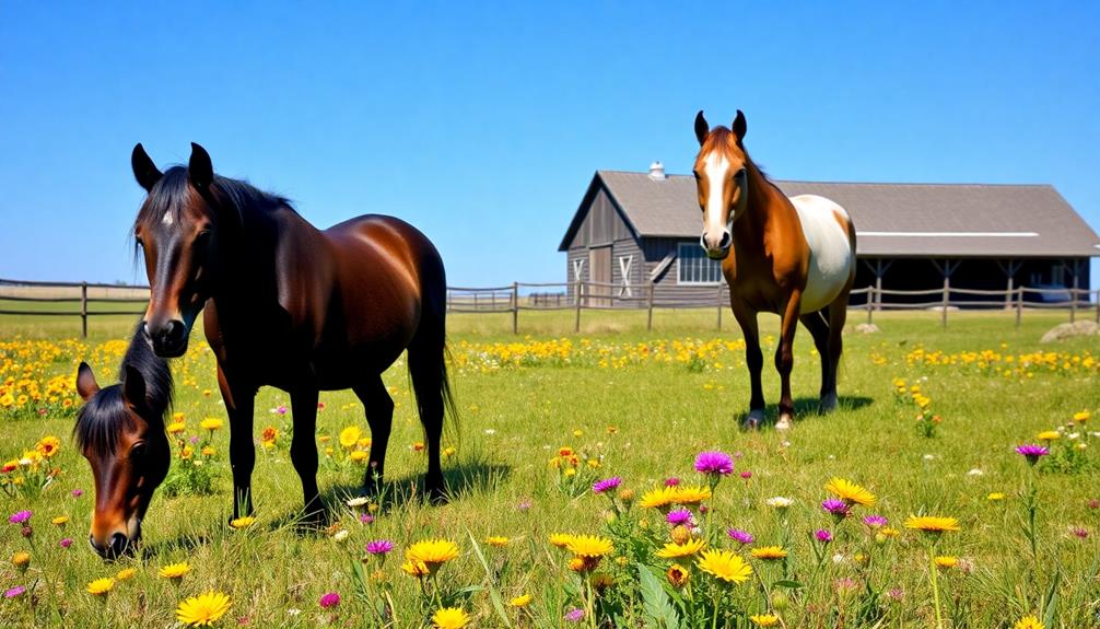 miniature and quarter horse breeding