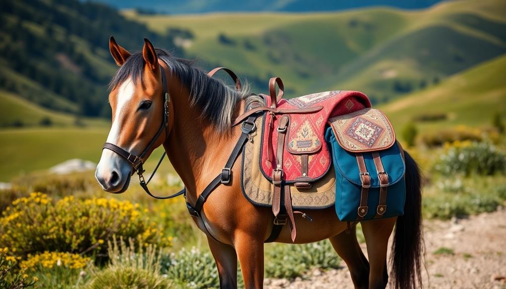 miniature horse packing gear