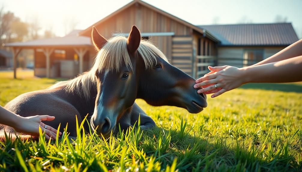 nurturing senior miniature horses