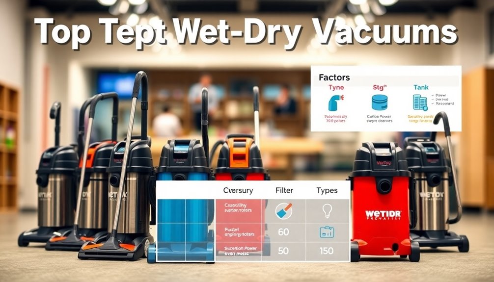 wet dry vacuum selection criteria