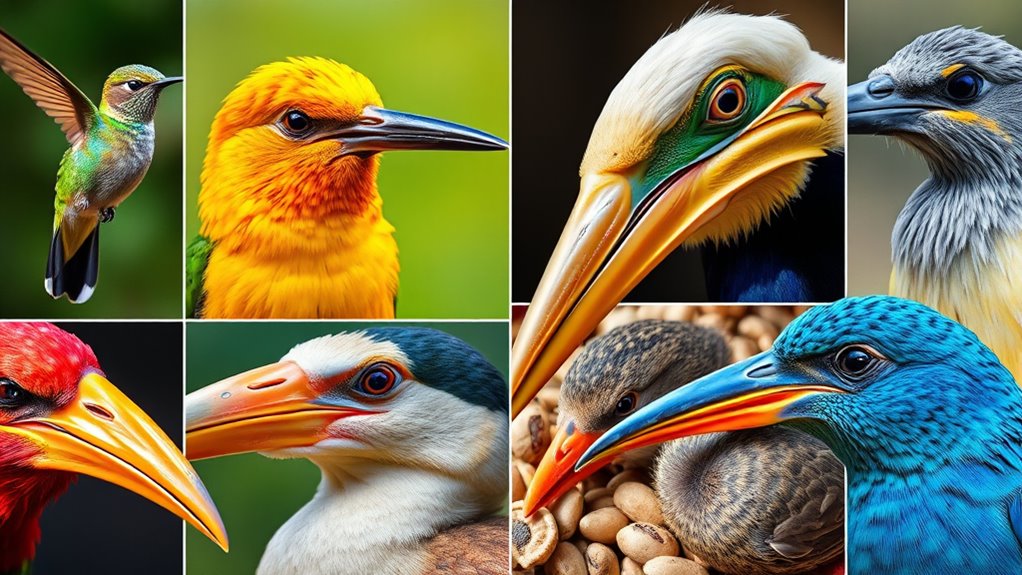 adaptation of beak shapes