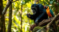 animals utilizing tools effectively