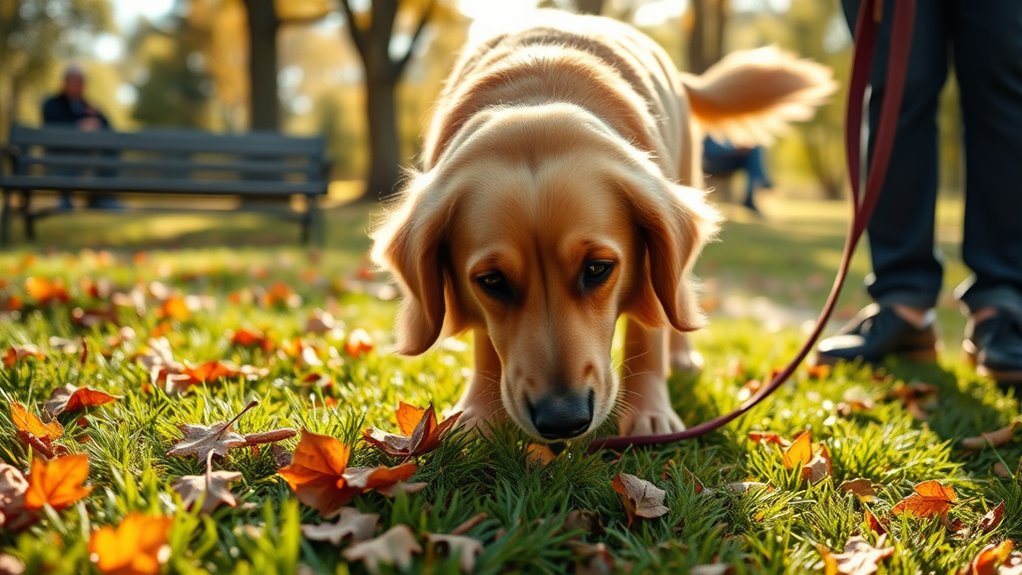 controlling canine scent exploration