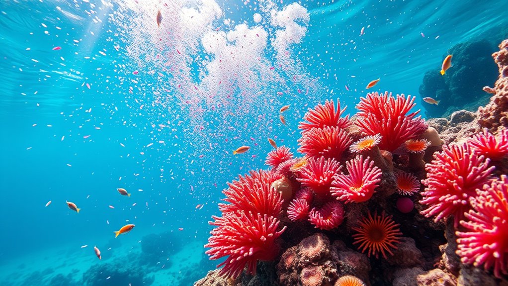 coral spawning and development