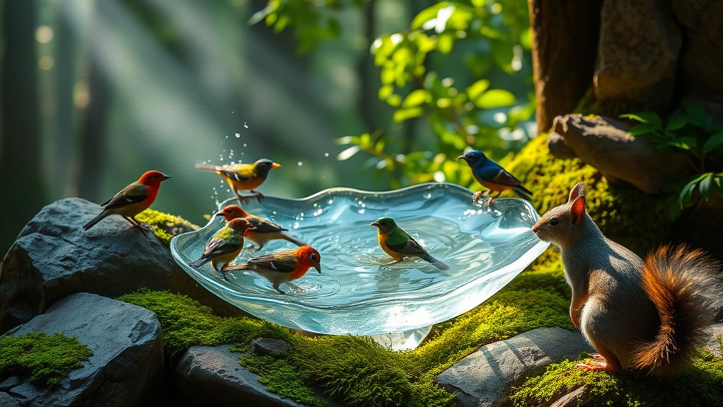 corrosive bird bath design