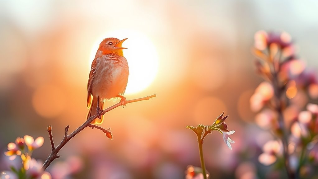 male birds morning songs