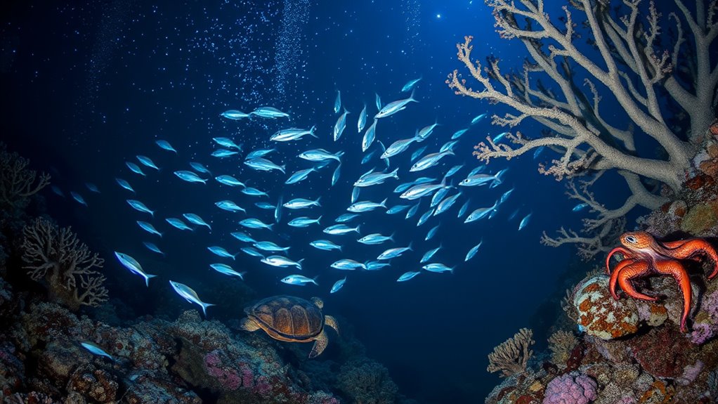 nocturnal behaviors of marine life