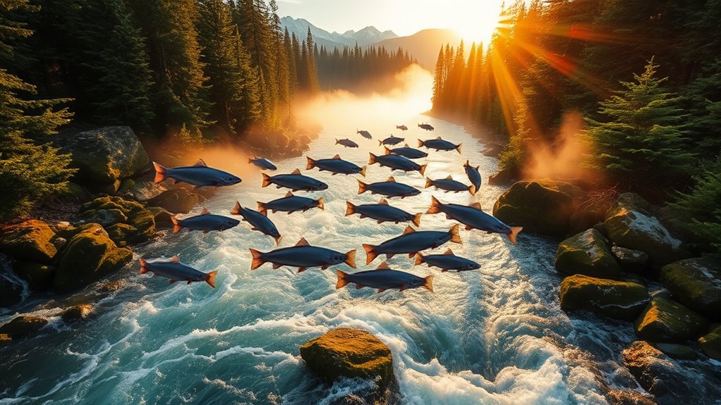 salmon s return migration journey