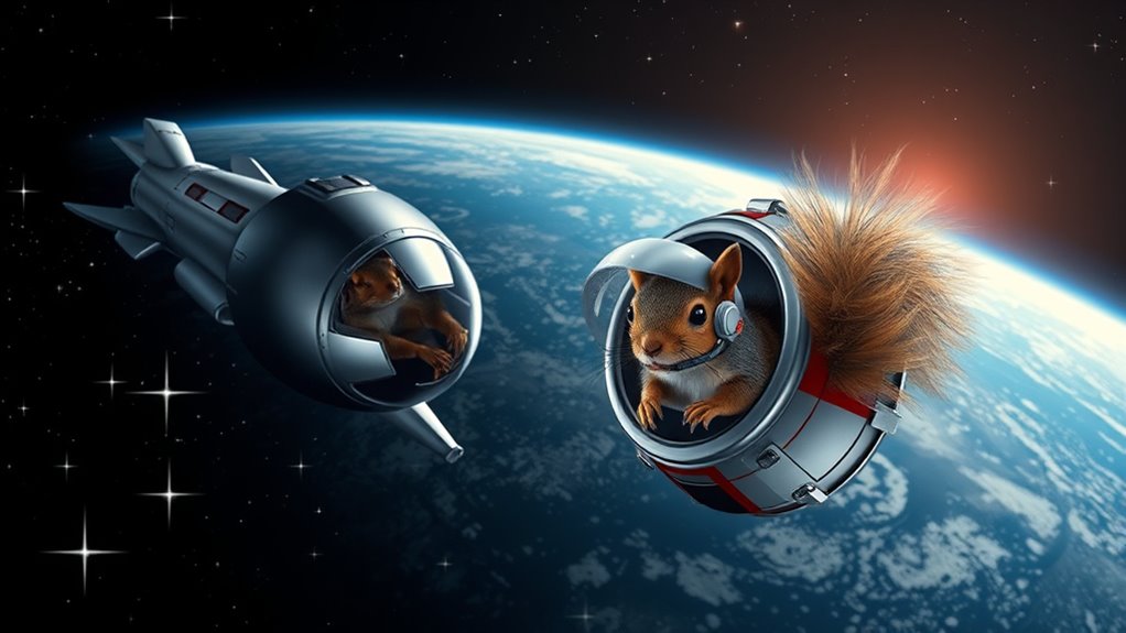 animals prepared for space missions