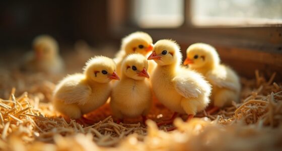 caring for newly hatched chicks