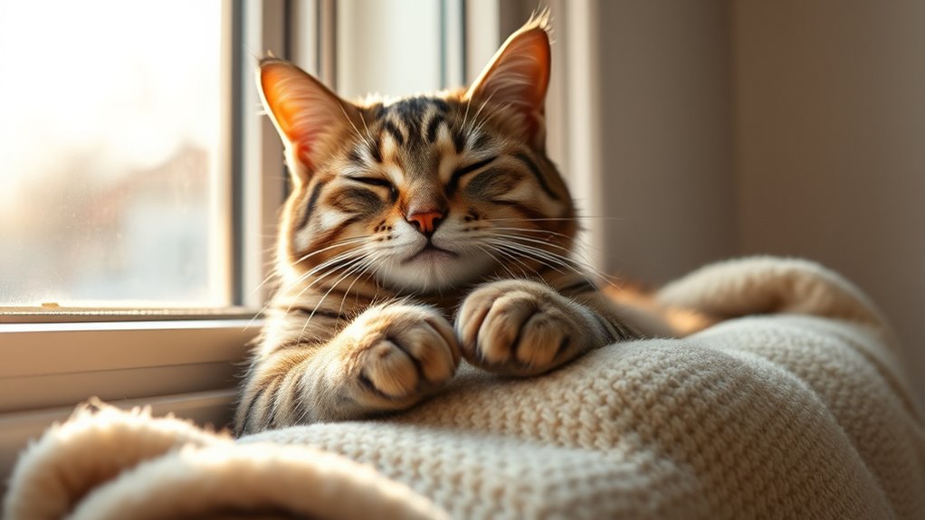 cats knead for comfort