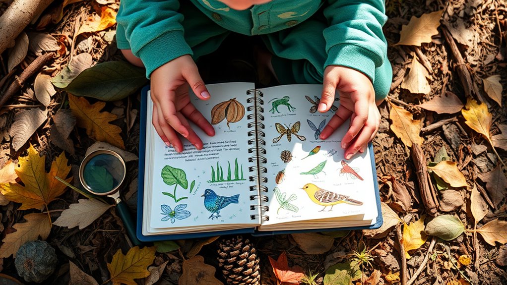 choosing kid friendly nature journals