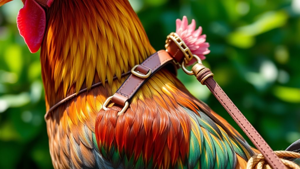 comfortable adjustable chicken harness