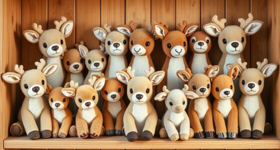 cozy deer plush collection