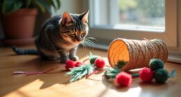 create engaging homemade cat toys