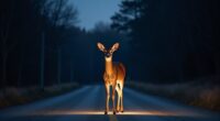 deer freeze in headlights