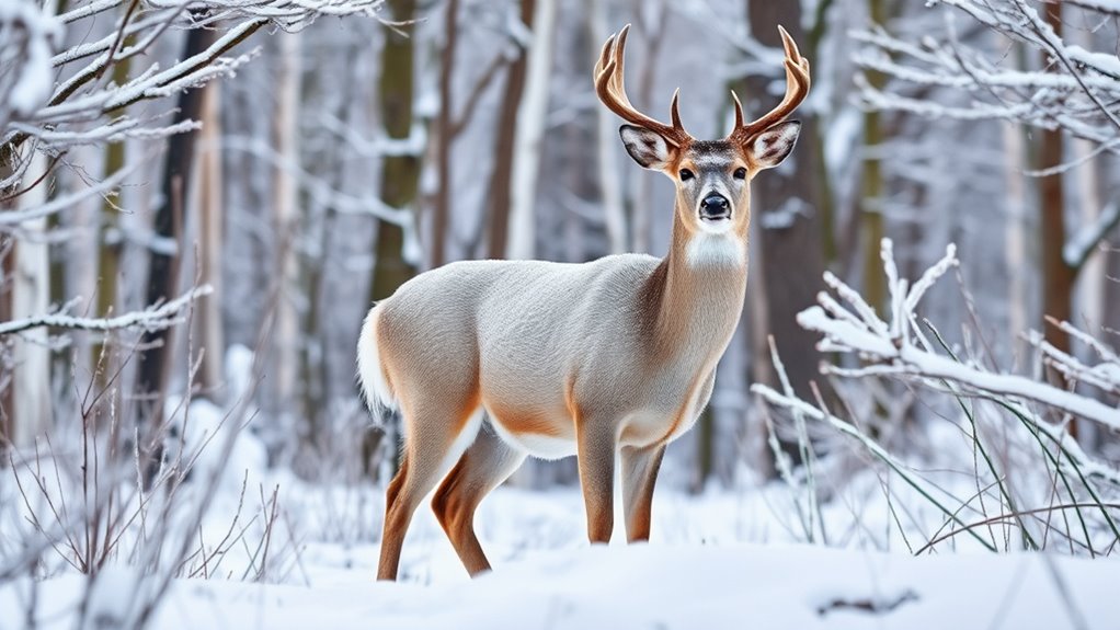 deer winter survival adaptations