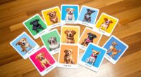 dog breeds flashcard set