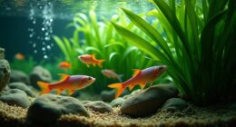 fish hiding due to stress