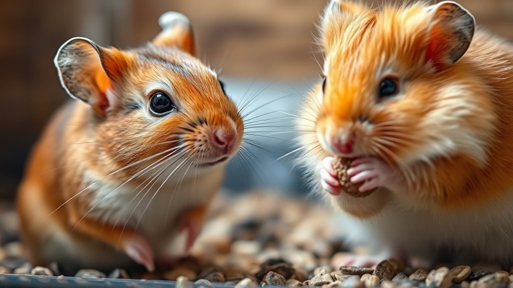 gerbil vs hamster care
