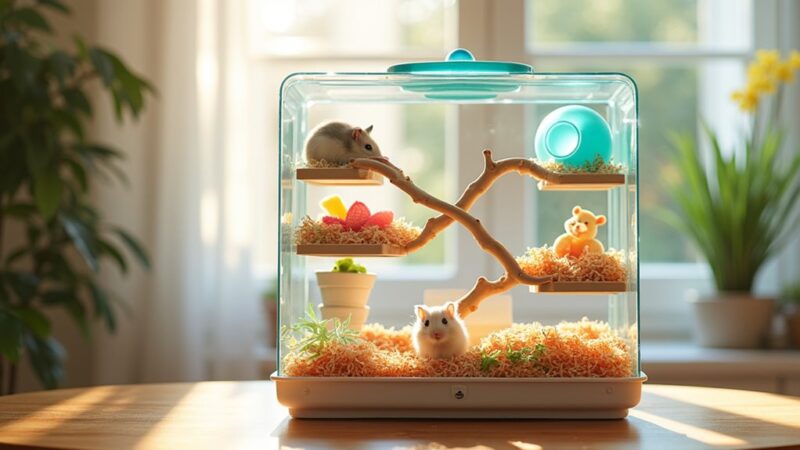 Picture of Choosing the Right Hamster Cage: Size and Setup Tips - A Place for Animals