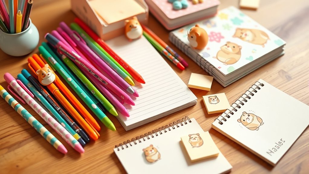 hamster stationery sets fun
